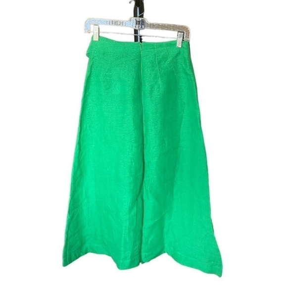 Matthew Bruch Cargo Linen Midi-Skirt - Picture 8 of 8